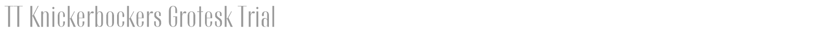 TT Knickerbockers Grotesk font preview